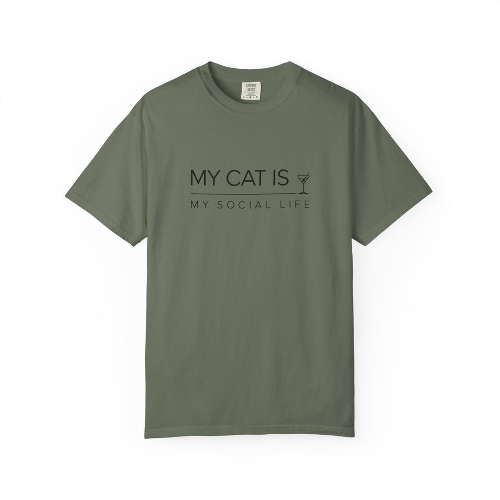 My Cat Is My Social Life T-Shirt