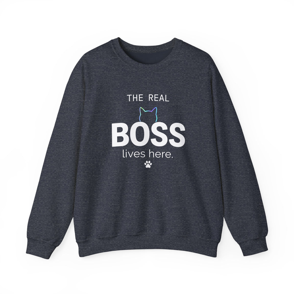 Black sweatshirt with 'Be you' text on a white background