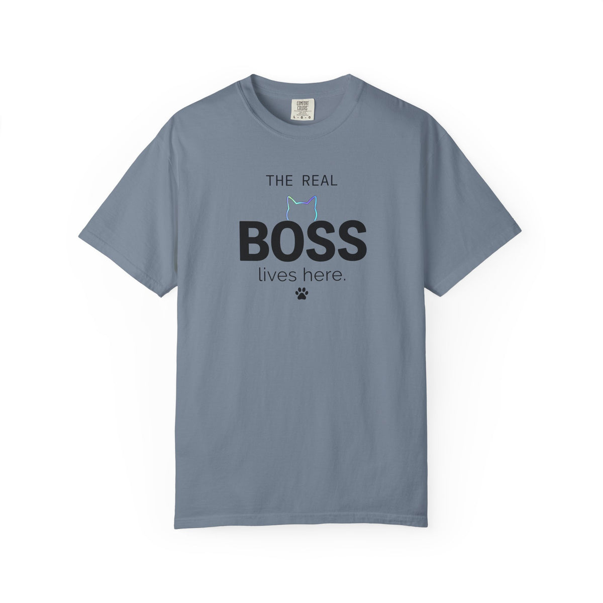 Gray t-shirt with a graphic of an opossum and text on a white background