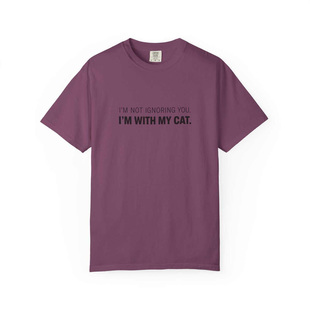I’m Not Ignoring You, I’m With My Cat T-Shirt