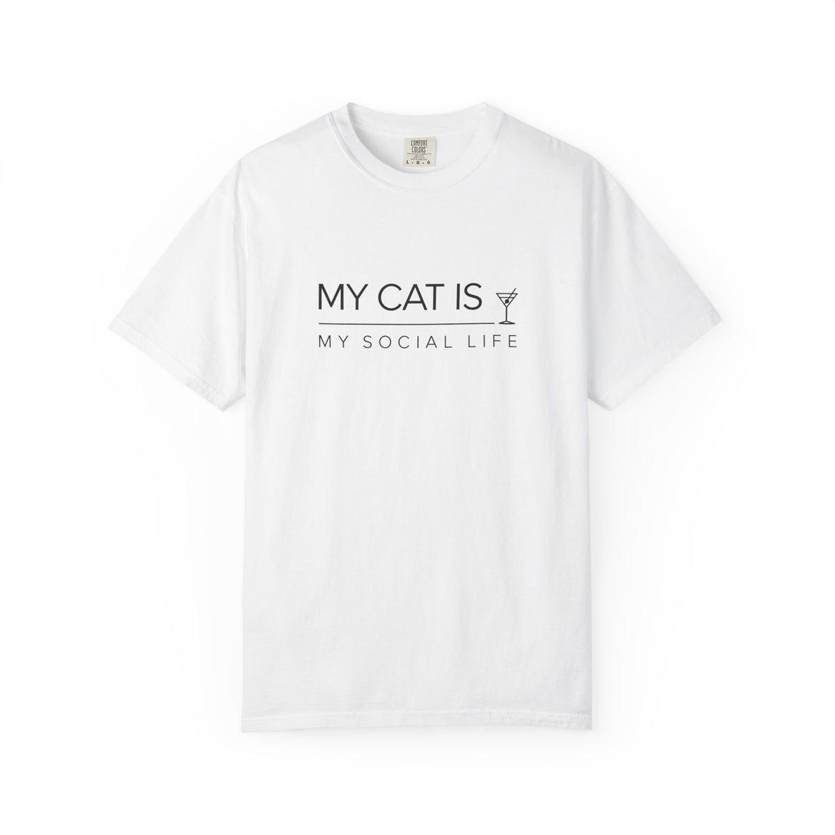 My Cat Is My Social Life T-Shirt