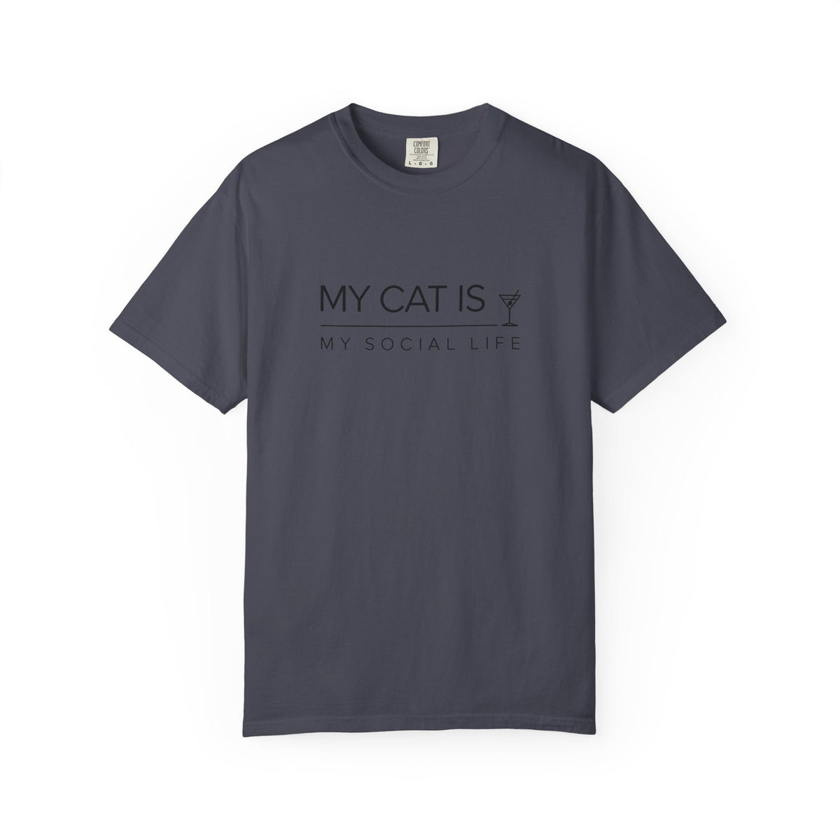 My Cat Is My Social Life T-Shirt